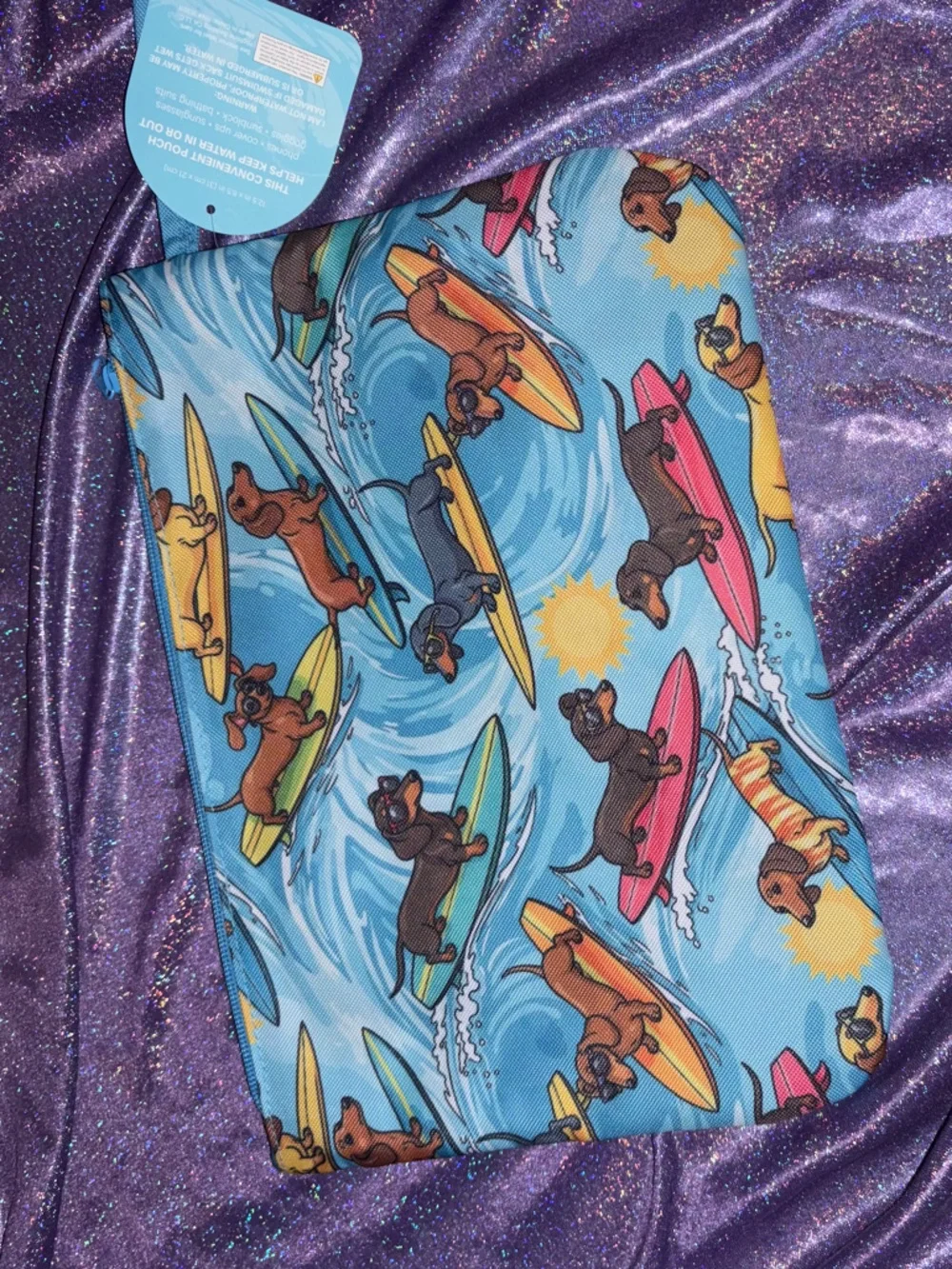 Dachshund Print Swimsuit Sack